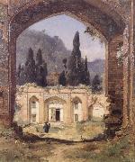 Jean-Paul Laurens Ruins of the Palace of Asraf oil painting artist